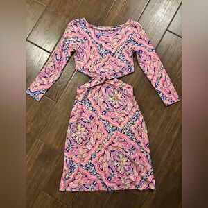 Lilly Pulitzer Cut Out Midi Dress